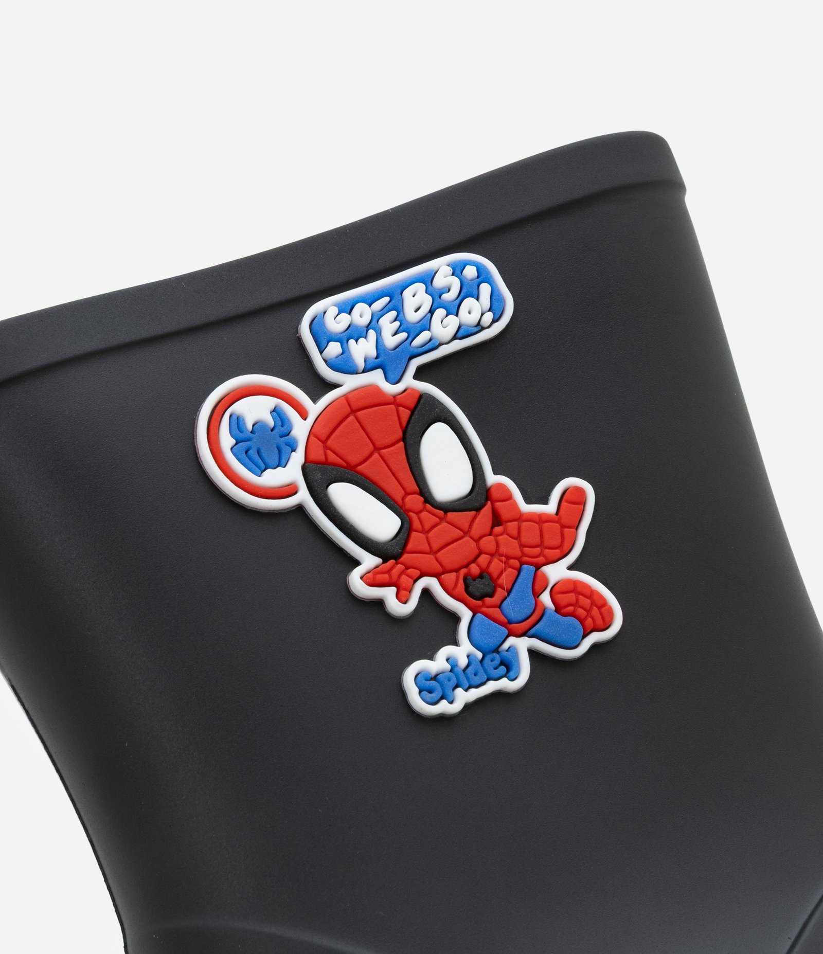 Bota Galocha Infantil com Patch do Spidey - Tam 21 a 28 Preto 4