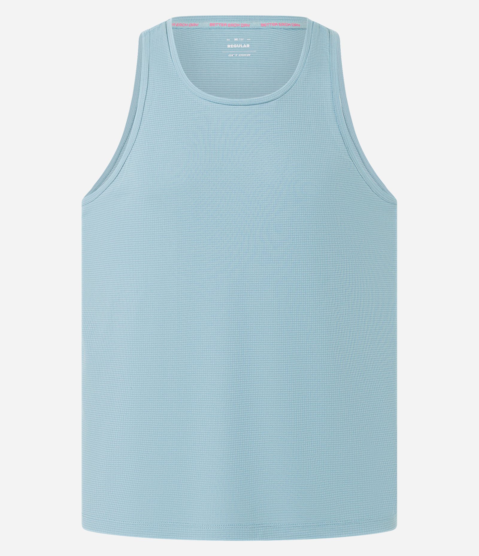 Regata Esportiva Nadador com Tecnologia Dry com Textura Quadriculada Azul 5