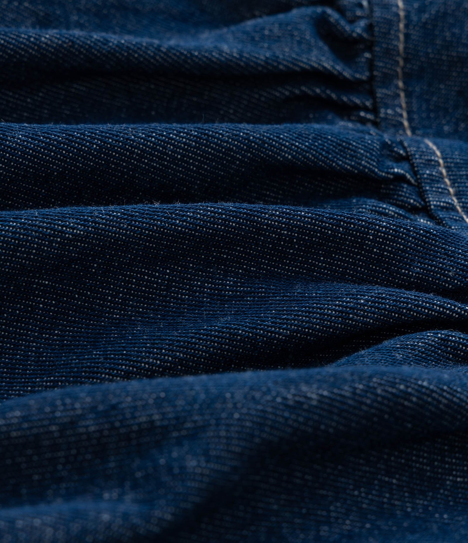 Saia Balonê Curta com Pala em Jeans Curve & Plus Size Azul 9