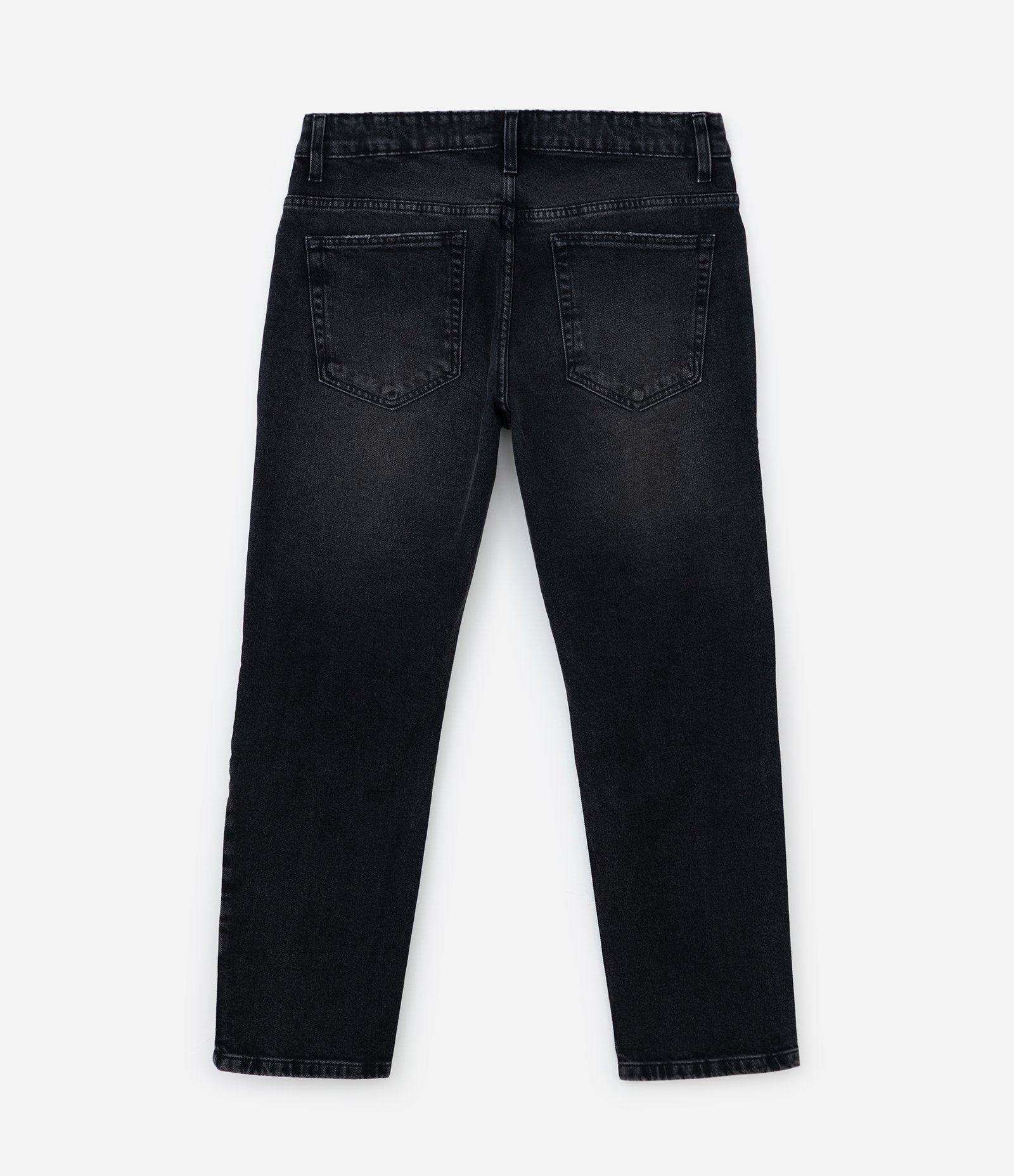 Calça Slim Cropped em Jeans Preto 6