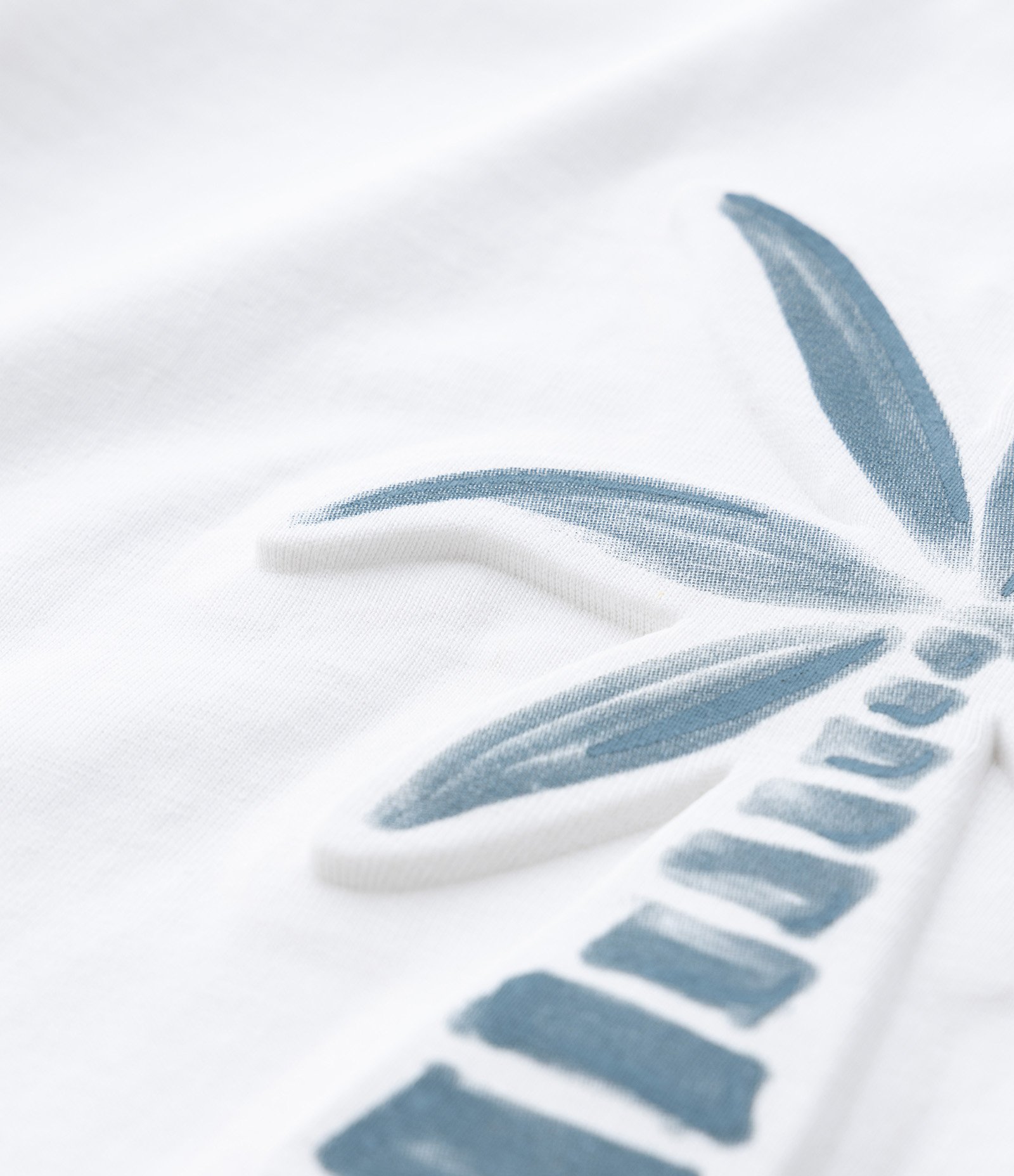 Camiseta Infantil com Estampa Relevo Coqueiro - Tam  5 a 14 Anos Branco 6