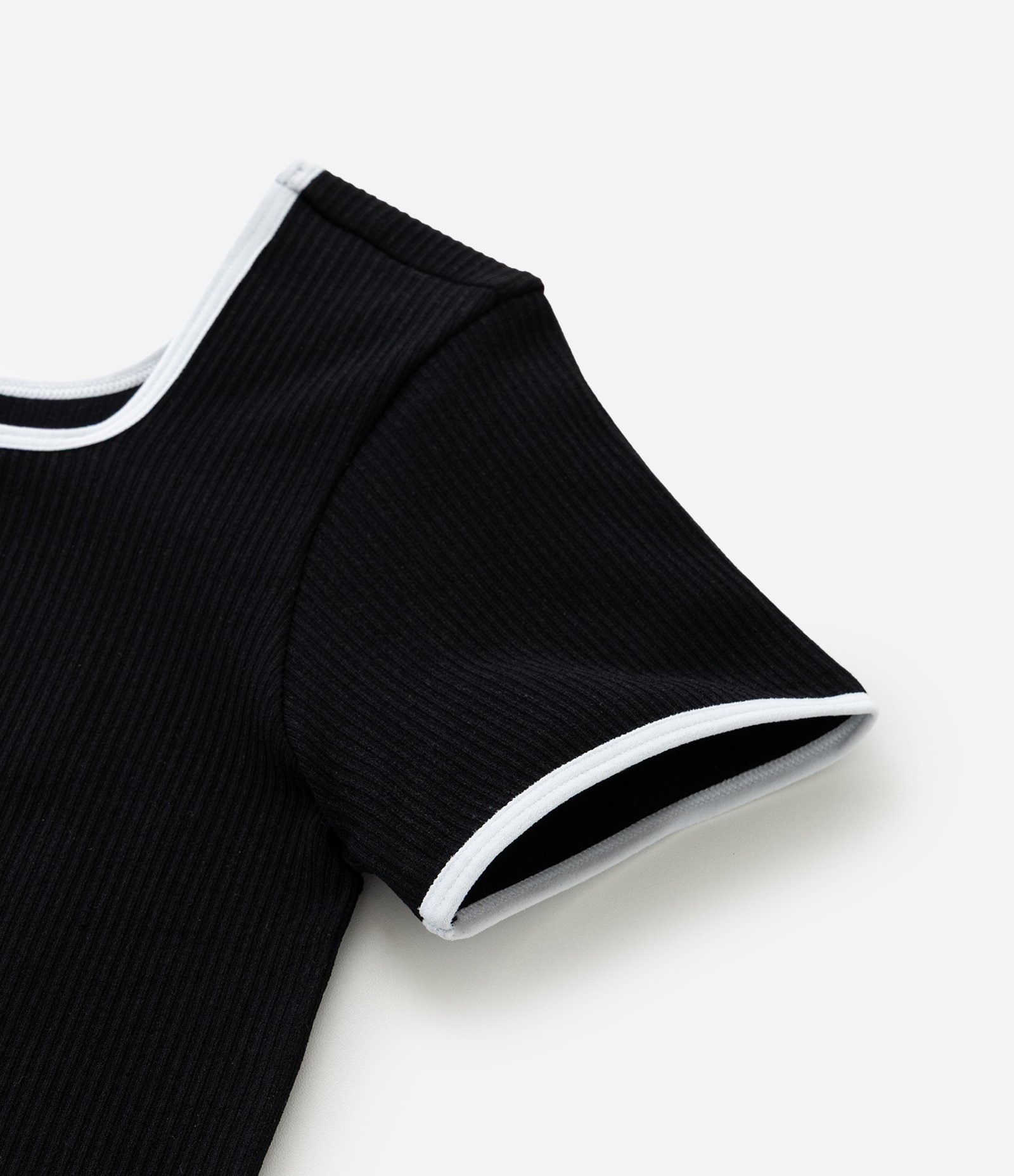 Camiseta Infantil Seamless Canelada - Tam 5 a 14 Anos Preto 4