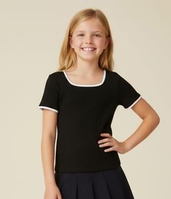 Camiseta Infantil Seamless Canelada - Tam 5 a 14 Anos