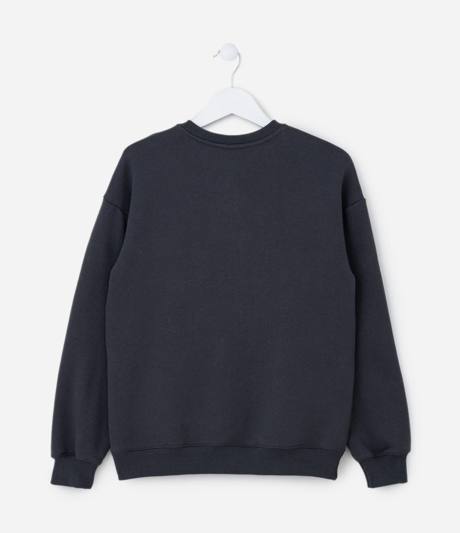 Casaco Infantil em Moletom com Estampa do Stitch - Tam 5 a 14 Anos Cinza Escuro 2