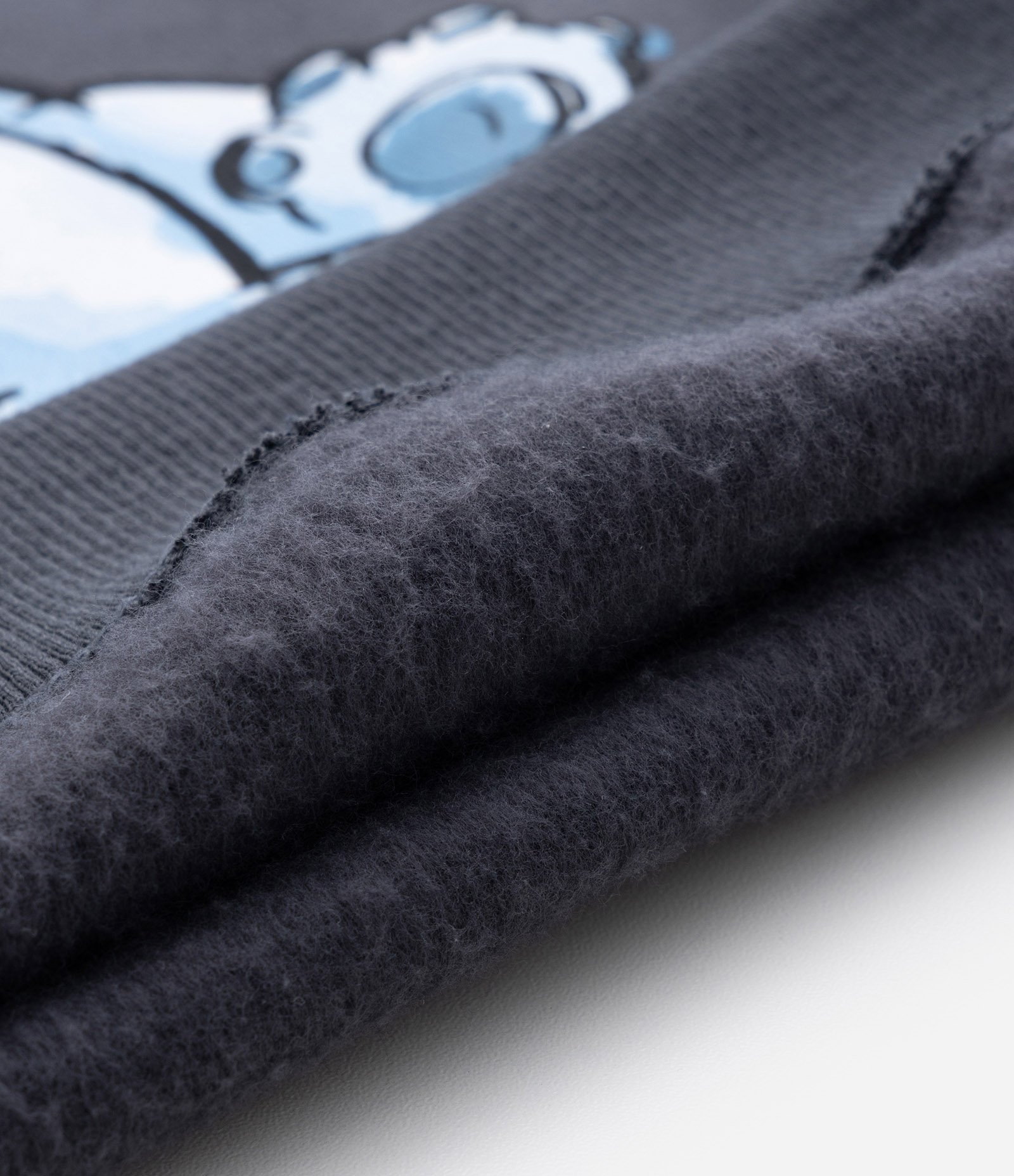 Casaco Infantil em Moletom com Estampa do Stitch - Tam 5 a 14 Anos Cinza Escuro 4