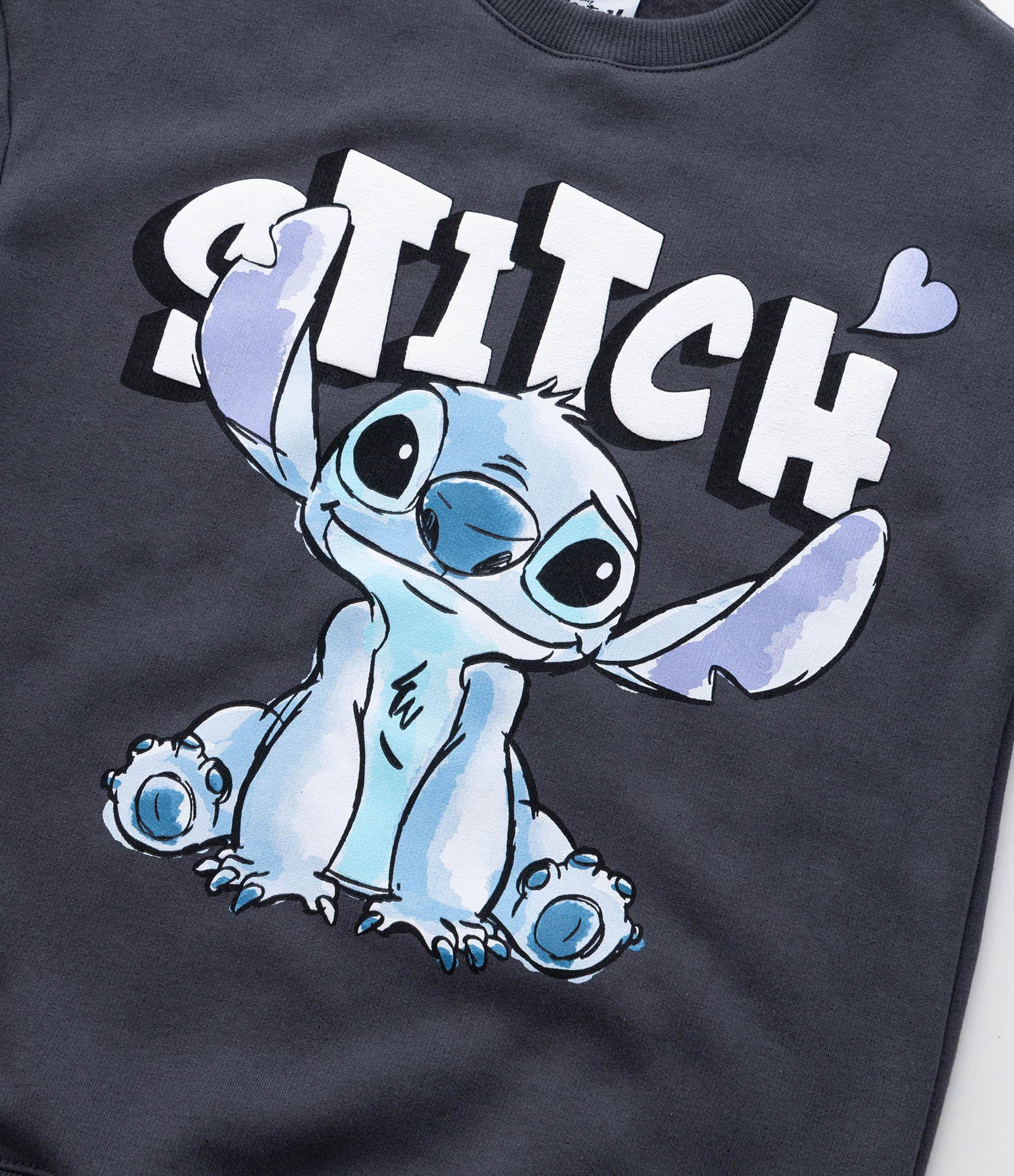 Casaco Infantil em Moletom com Estampa do Stitch - Tam 5 a 14 Anos Cinza Escuro 6