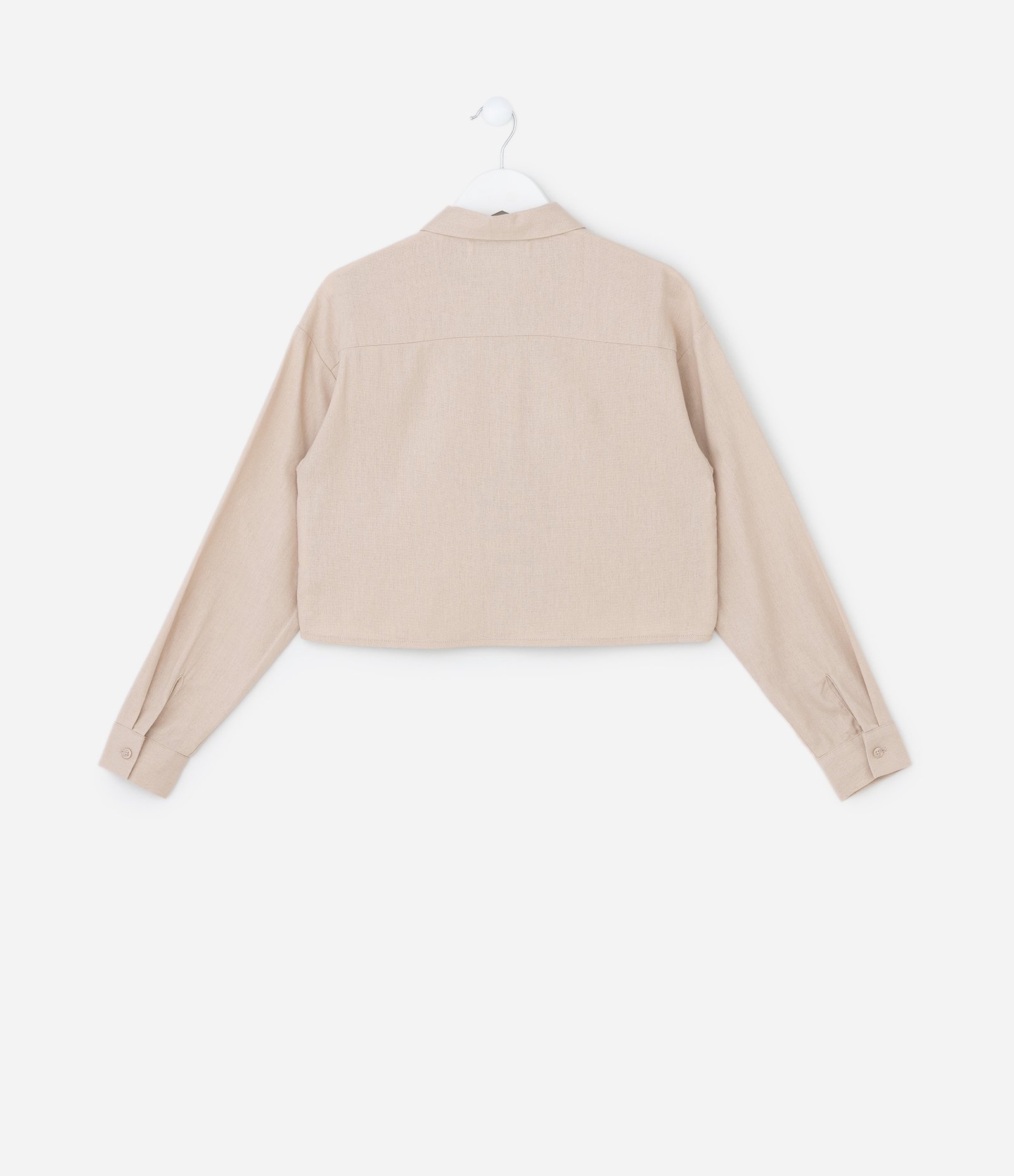 Camisa Infantil com Bolsinho - Tam 5 a 14 Anos Marrom 3