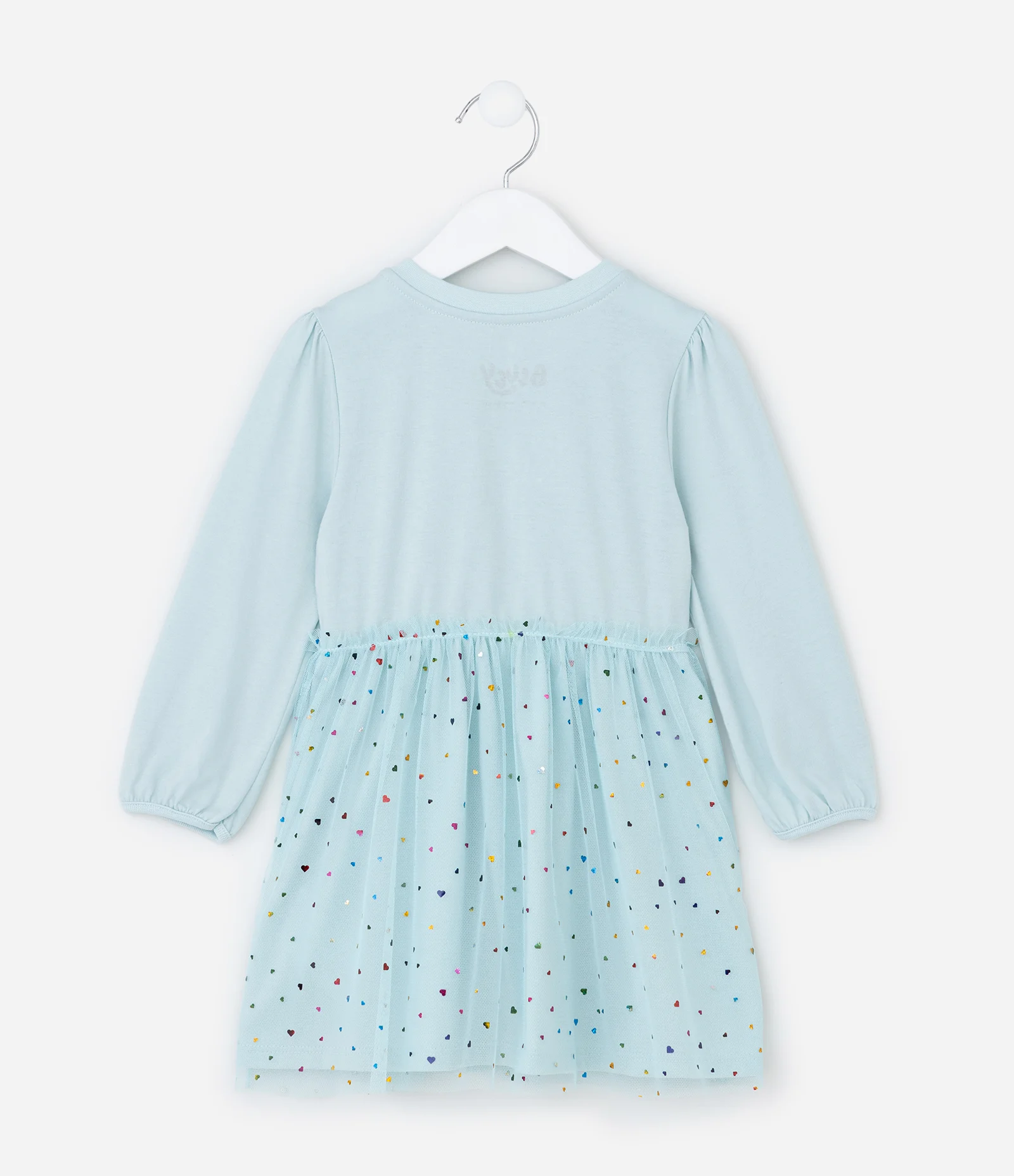 Vestido Infantil em Tule com Estampa Bluey - Tam 1 a 5 Anos Azul 2
