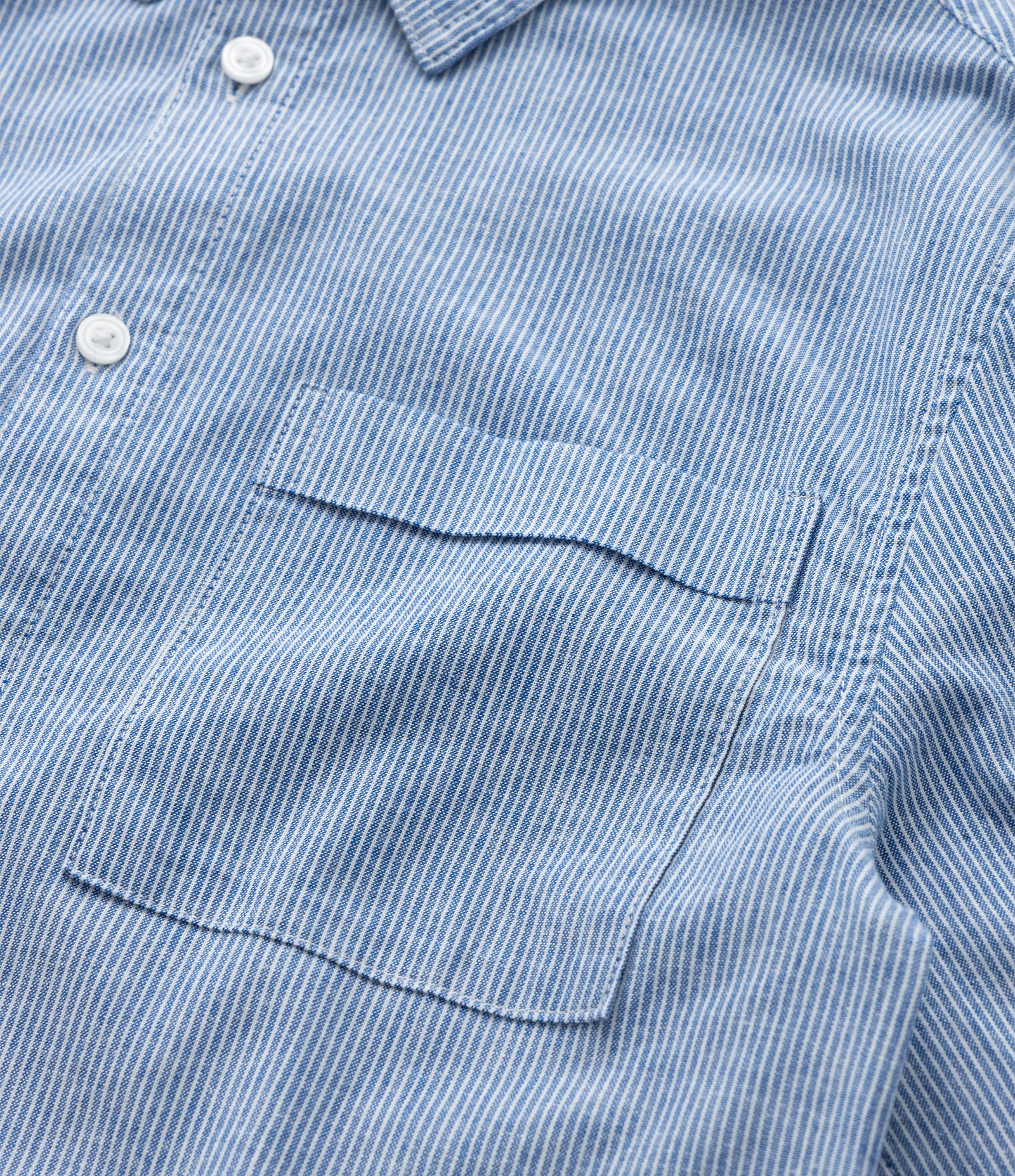 Camisa Infantil com Estampa de Listra e Texturizada - Tam 5 a 14 Anos Azul 6