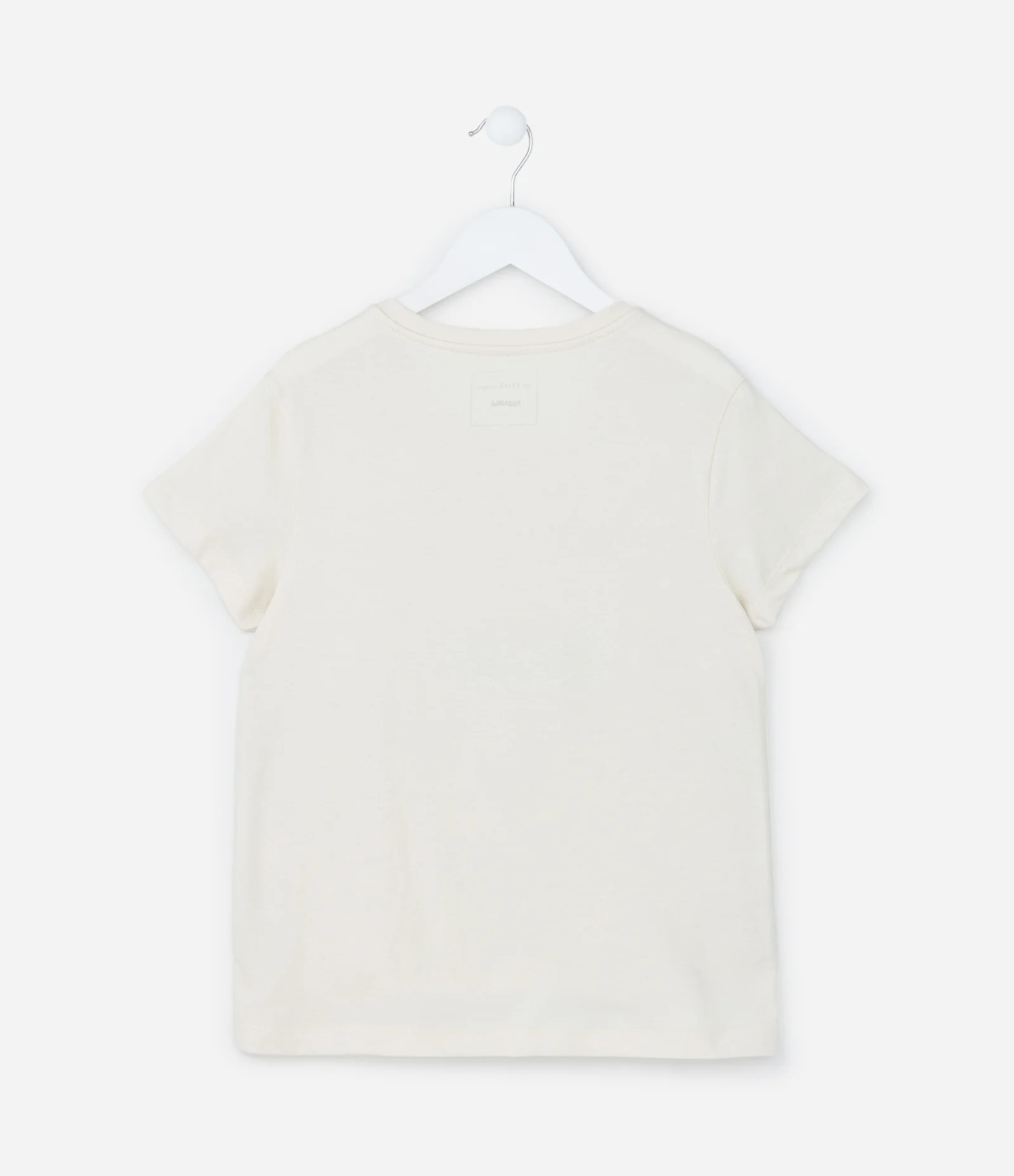Camiseta Infantil com Estampa Gatinha de Óculos - Tam 5 a 14 Anos Off White 2