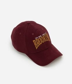 Boné em Sarja com Estampa Brooklyn