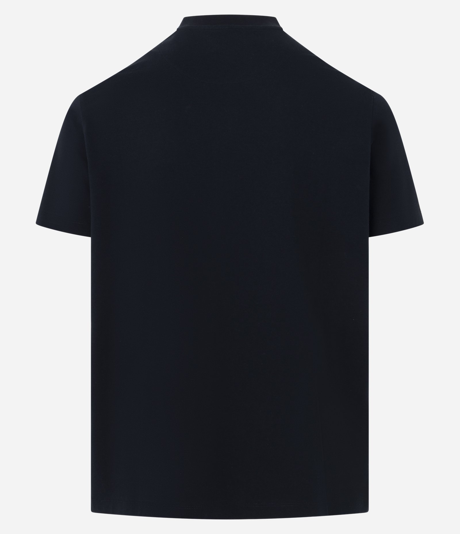 Camiseta Casual em Algodão com Textura Piquet Preto 3