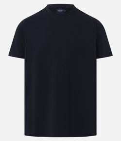 Camiseta Casual em Algodão com Textura Piquet