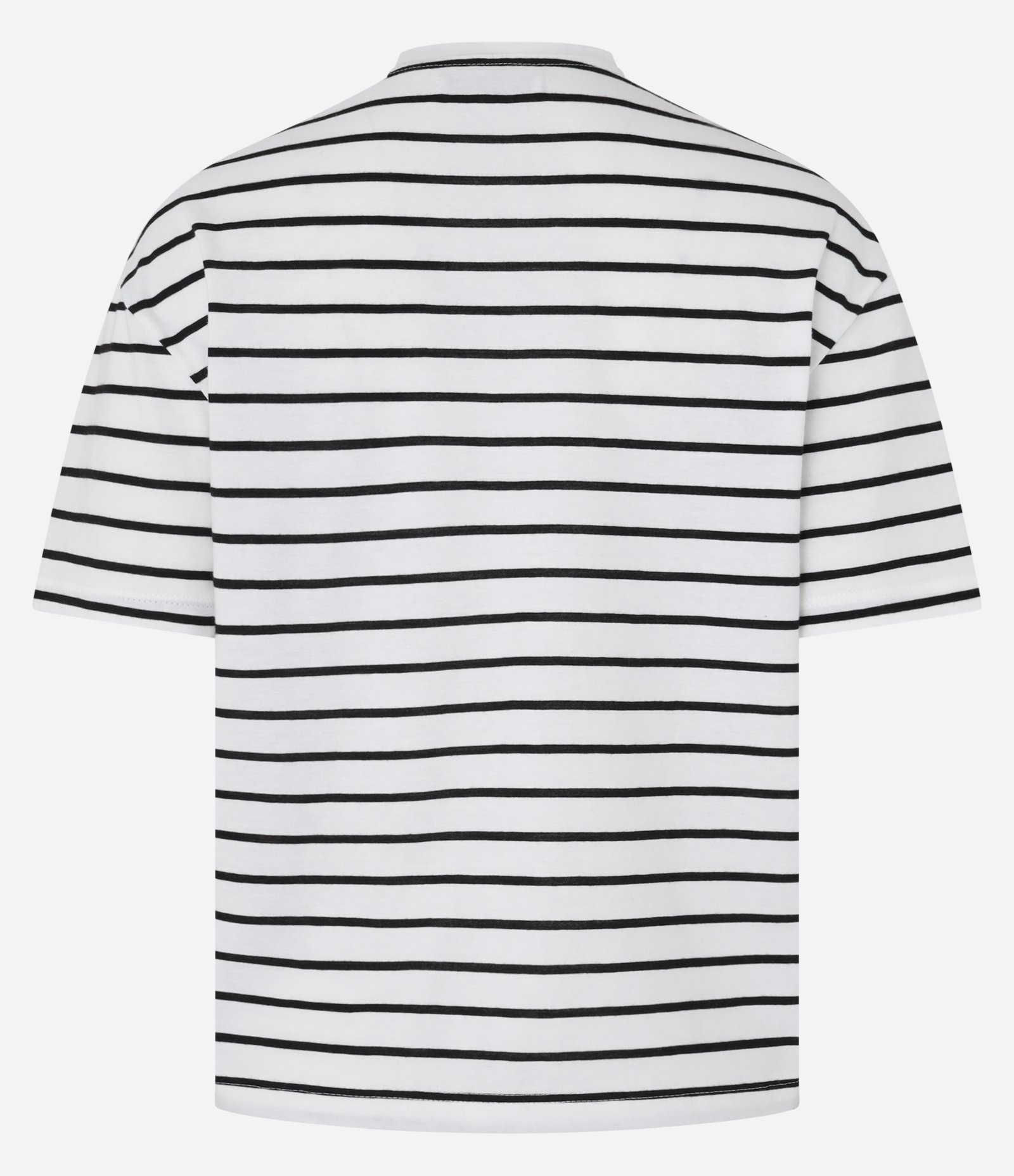 Blusa Listrada em Algodão com com Lettering Courtside Branco 6