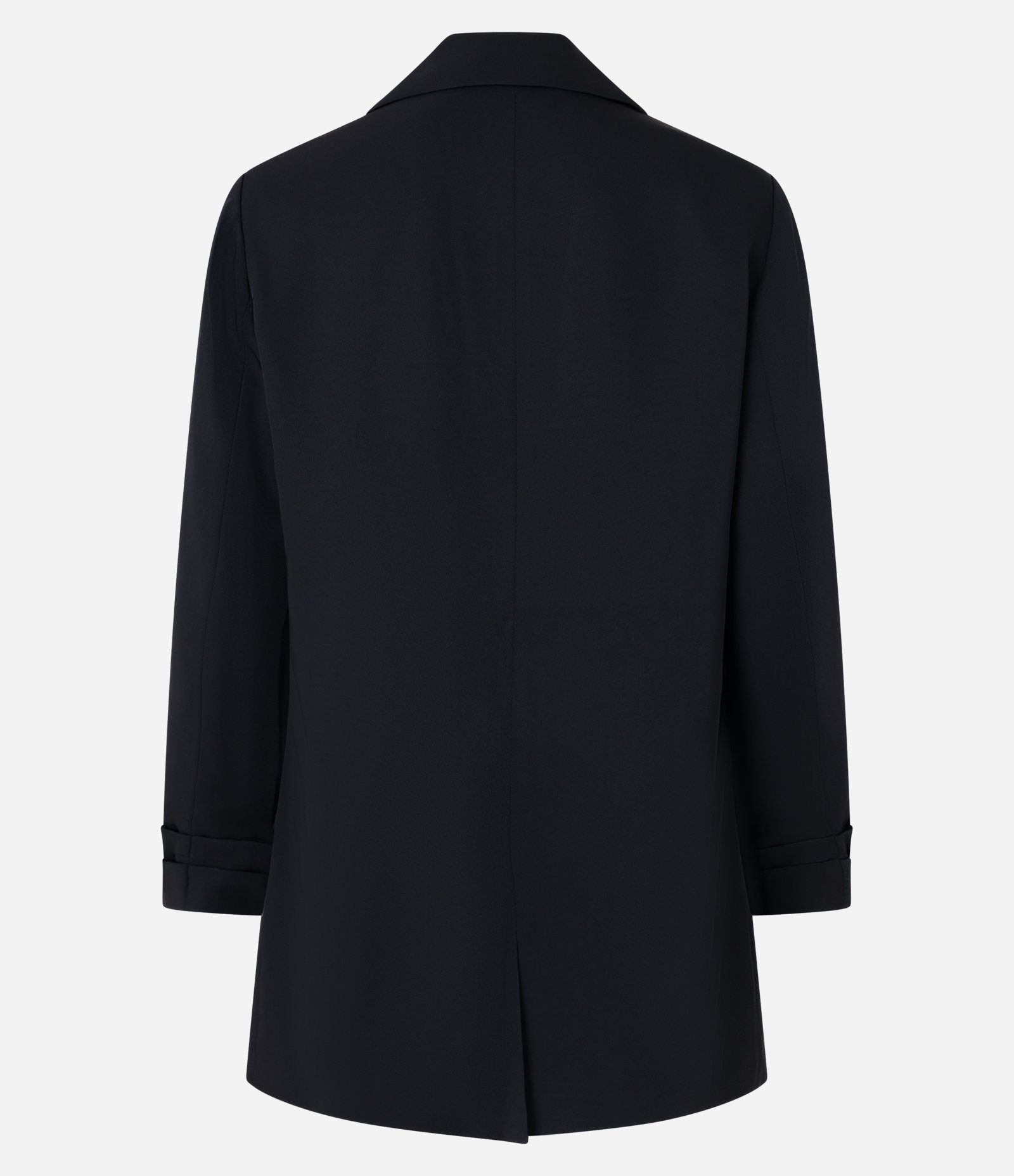 Blazer Alongado em Alfaiataria com Prega nas Mangas Preto 6