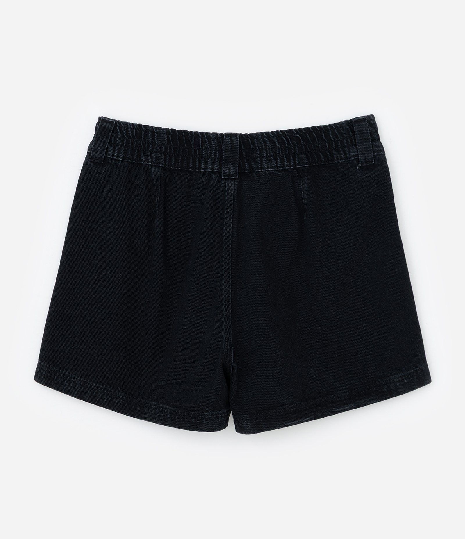 Short Clochard em Jeans com Abotoamento Duplo Curve & Plus Size Preto 6