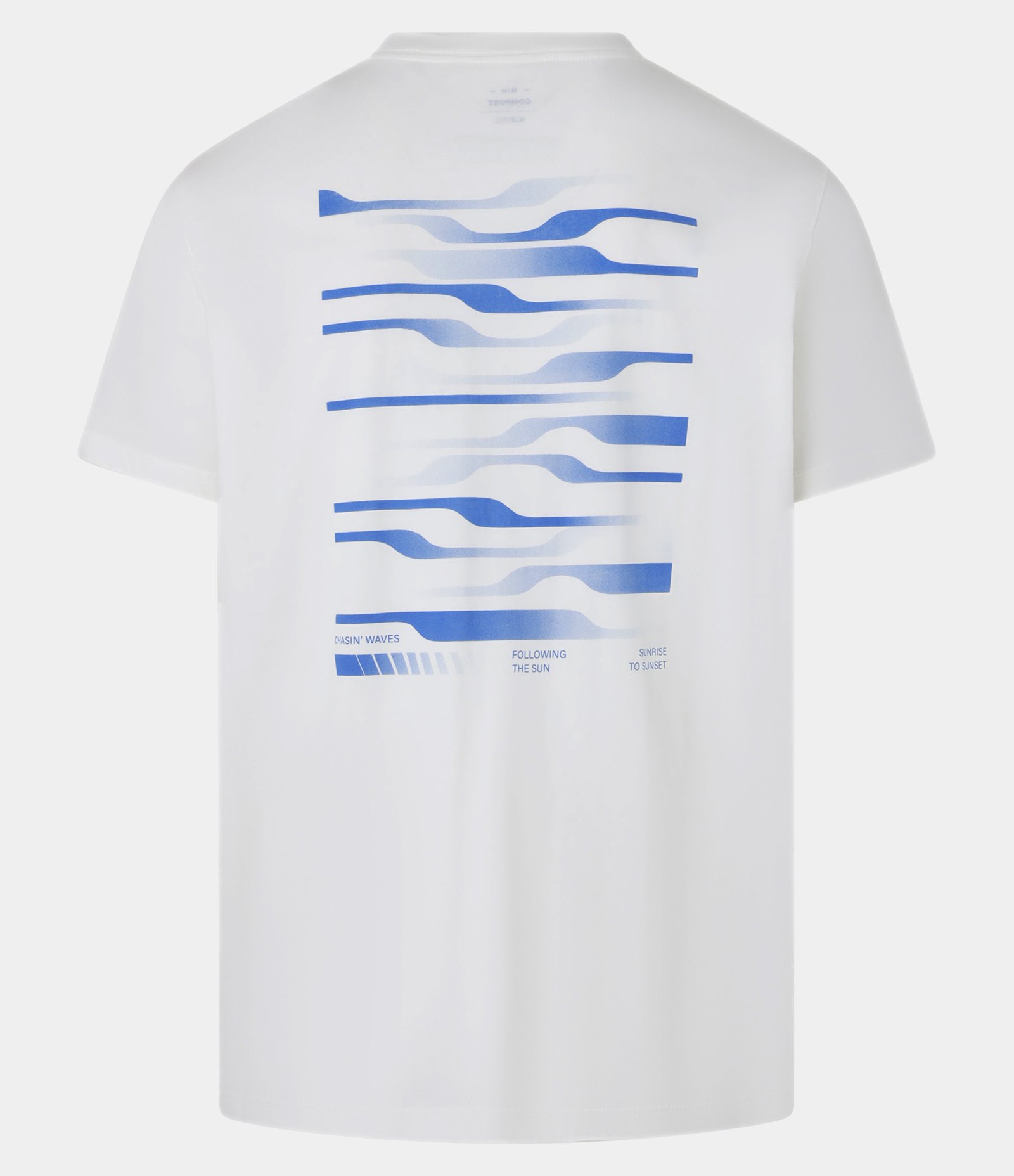 Camiseta Comfort em Algodão Estampa Surf Waves Branco 2