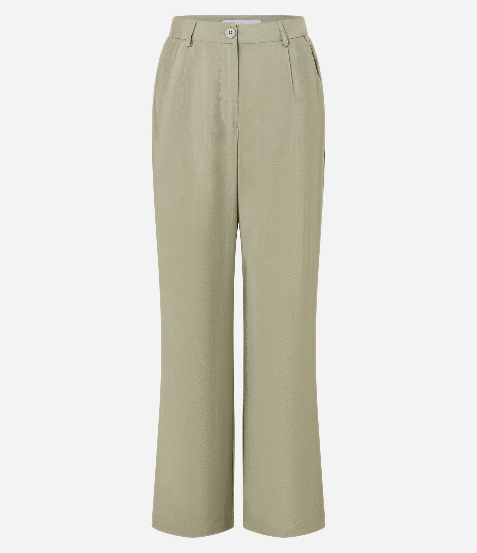 Calça Reta em Alfaiataria com Bolso Bege 5