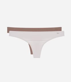 Kit 02 Calcinhas Biquíni Fio em Microfibra