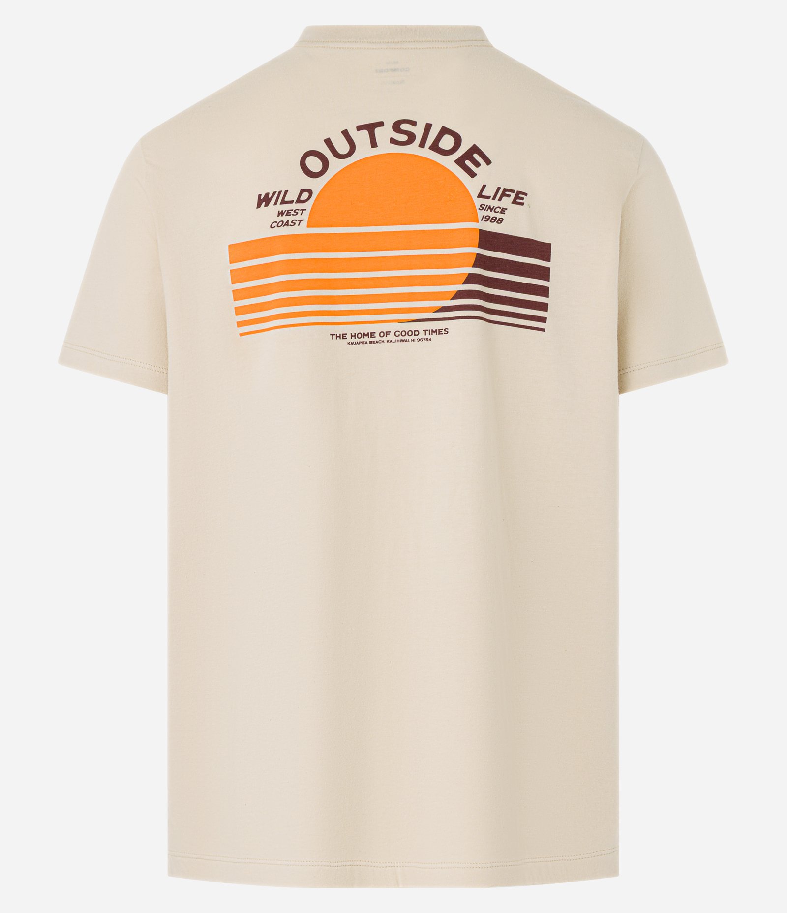 Camiseta Comfort com Estampa Surf Wild Life Outside Bege 6