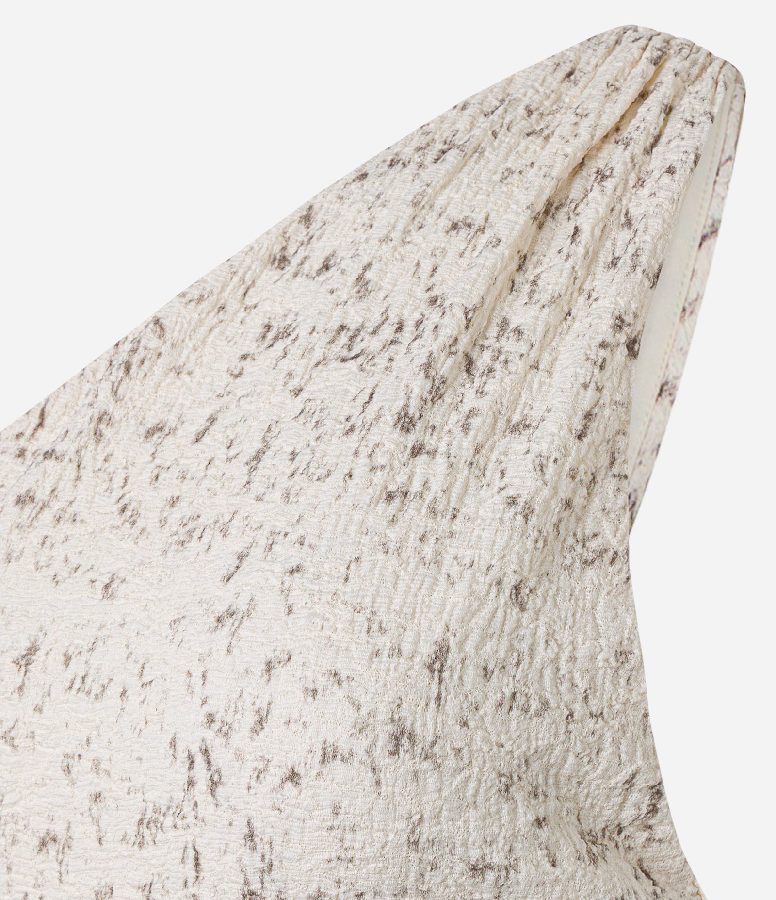 Vestido Midi com Ombro Só e Textura Branco 8