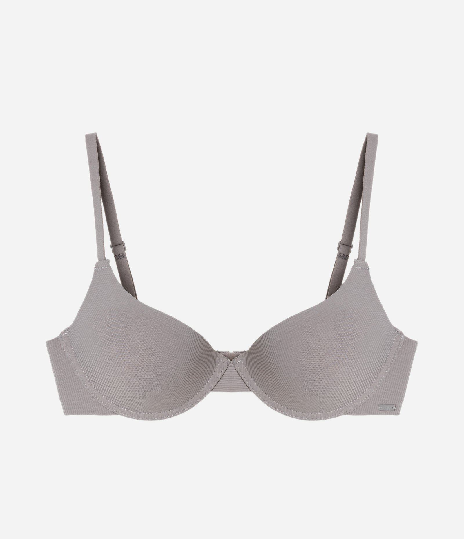 Sutiã Base em Microfibra Texturizada com Bojo Oco Bege 5