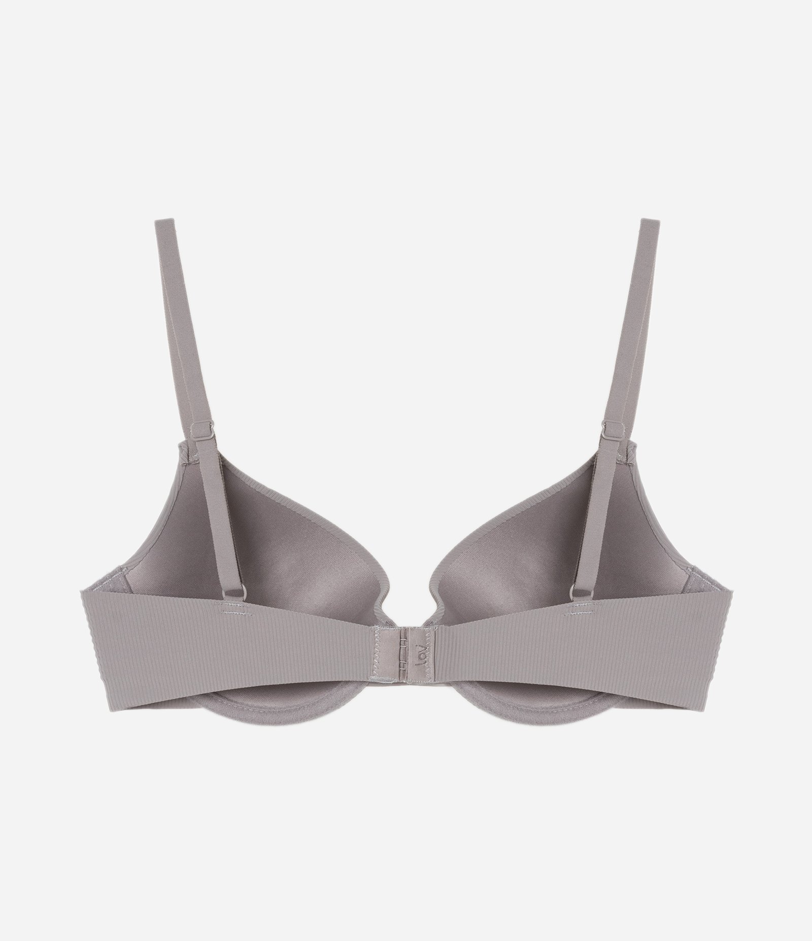 Sutiã Base em Microfibra Texturizada com Bojo Oco Bege 6