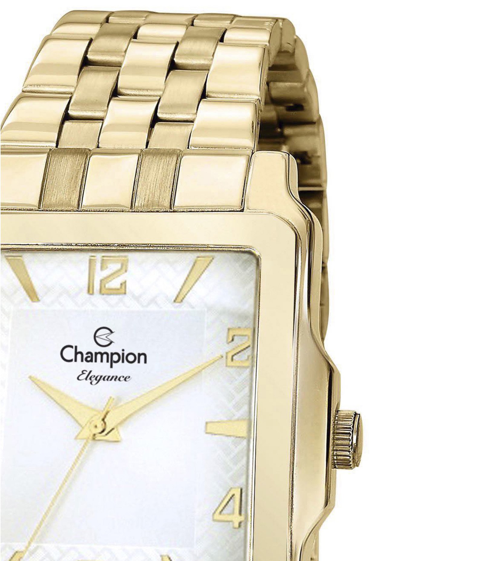 Kit Relógio Analógico Feminino Champion Dourado 2