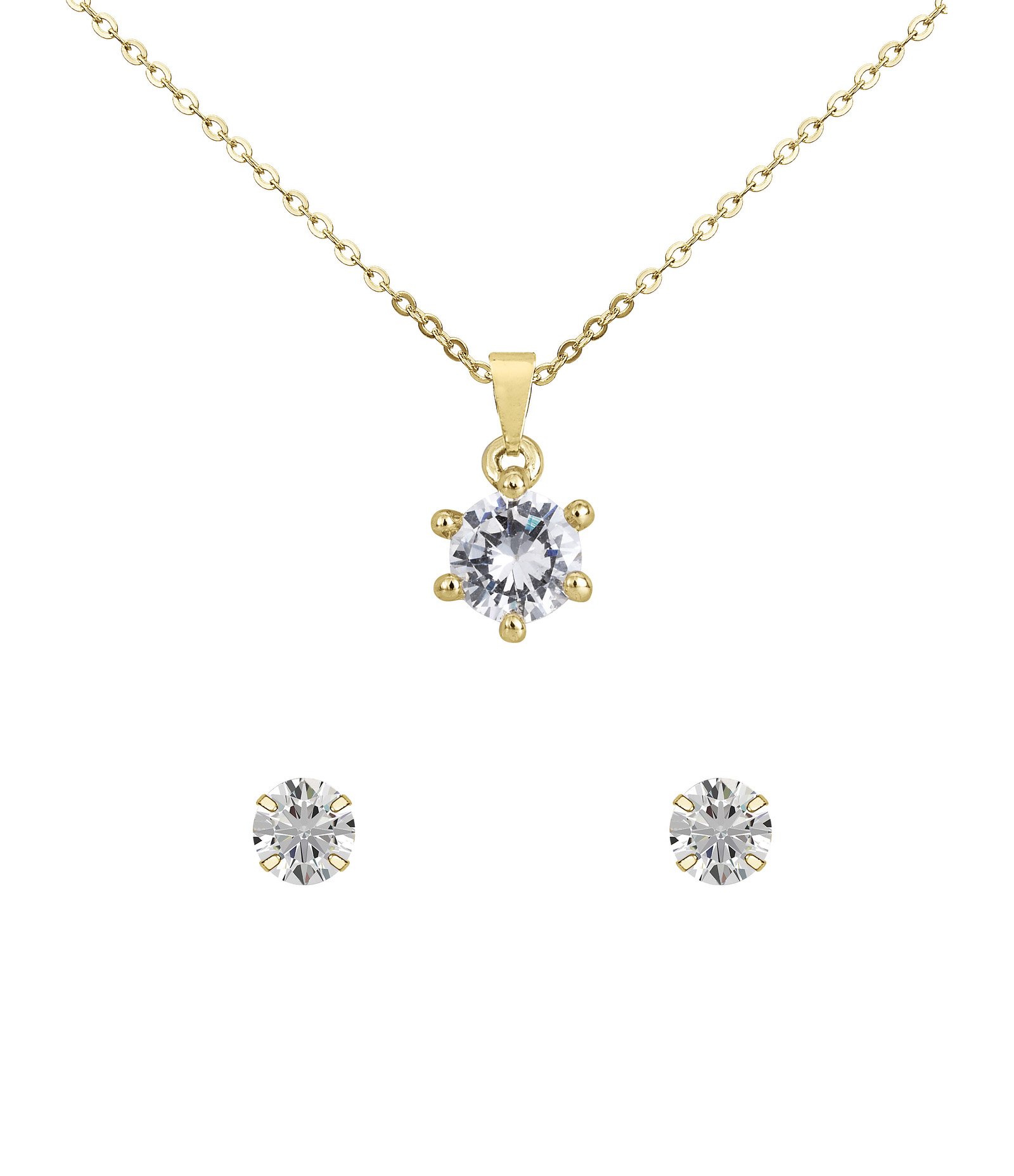 Kit Relógio Analógico Feminino Champion Dourado/Prata 4