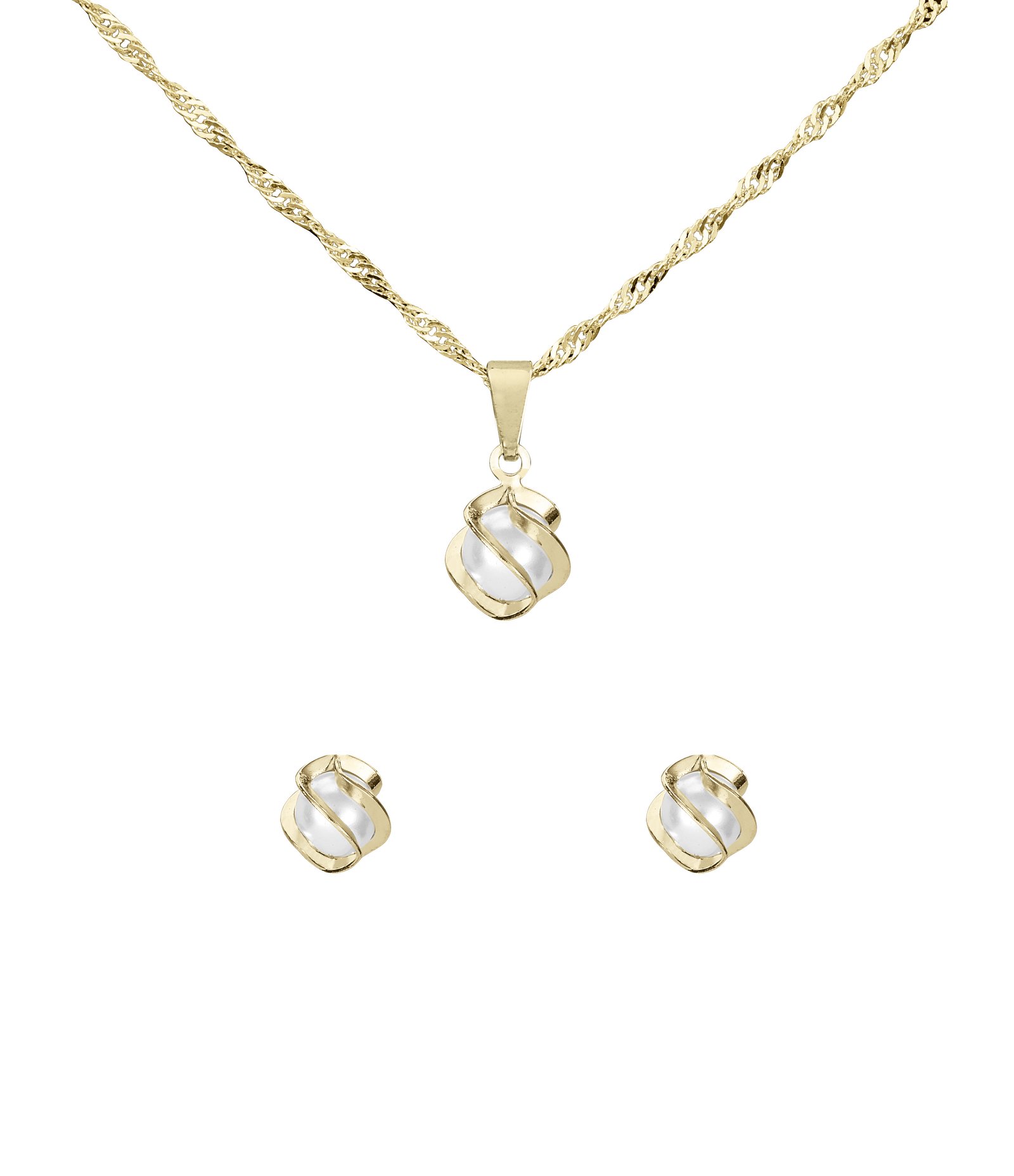 Kit Relógio Analógico Feminino Champion Dourado 4