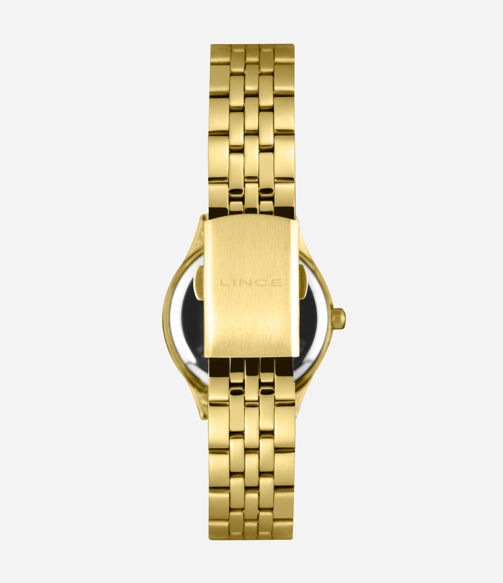 Kit Relógio Analógico Feminino Lince  Dourado 3