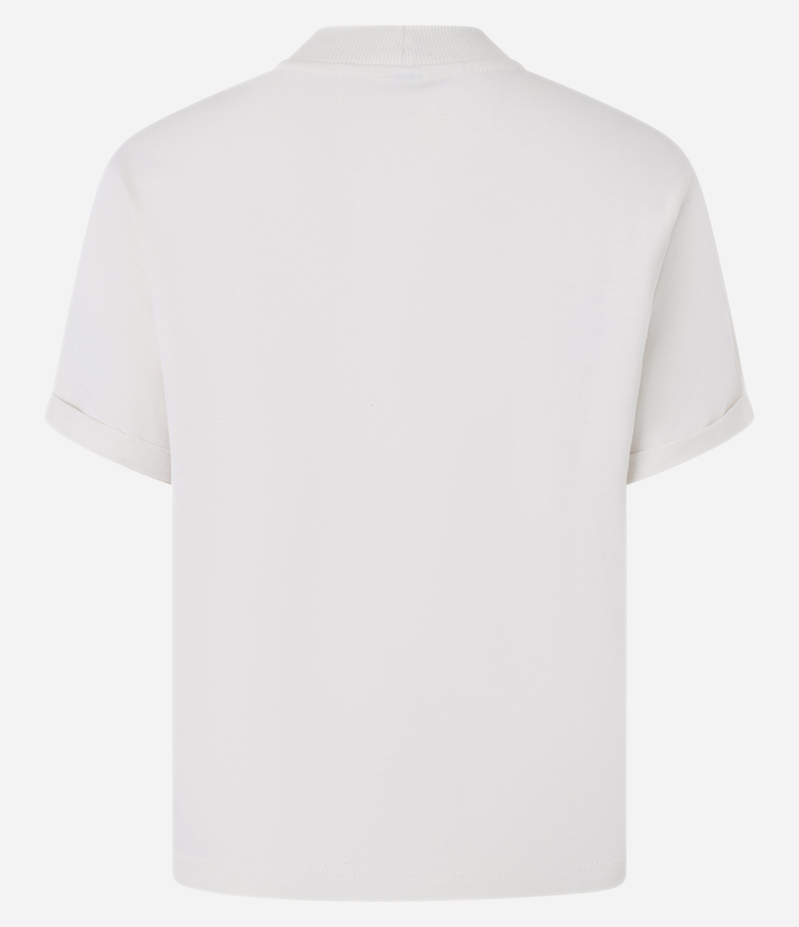 Camiseta em Algodão com Estampa Floral Branco 4