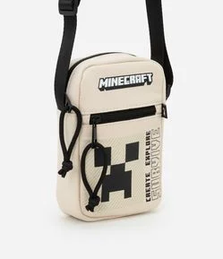 Bolsa Infantil Shouder Bag com Estampa Minecraft - Tam Único