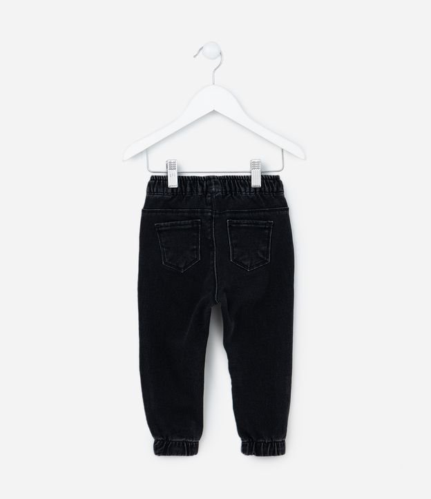 Calça Jogger Infantil em Jeans com Cós Elástico - Tam 1 a 5 Anos