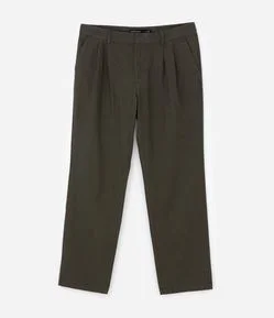 Calça Comfort em Linho com Pregas
