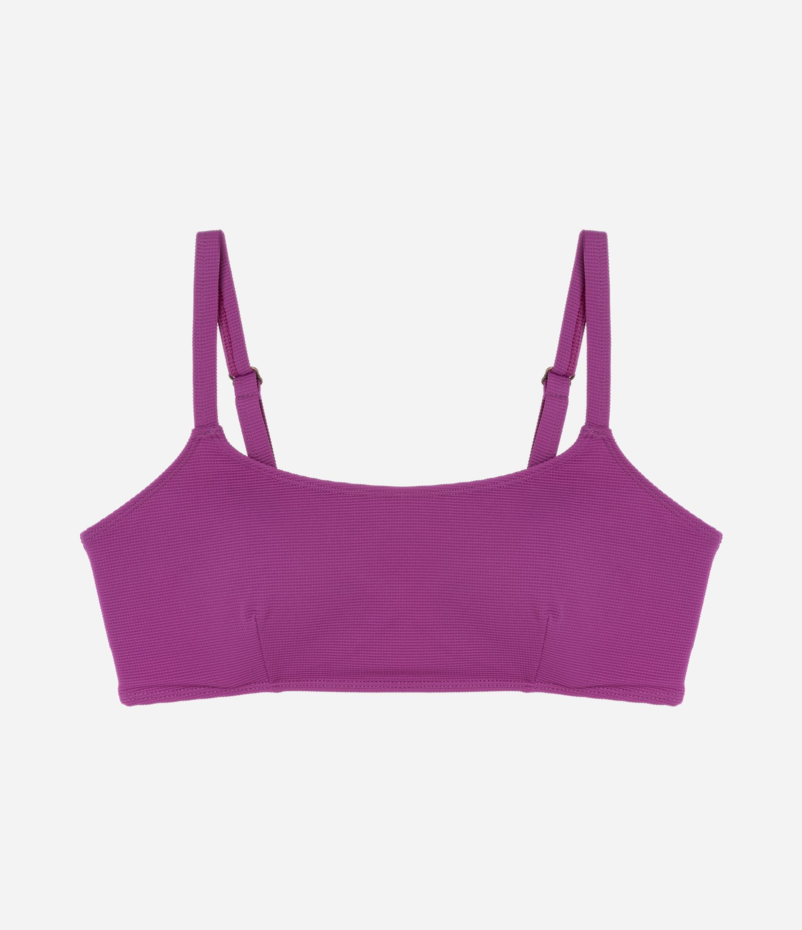 Biquíni Top Reto em Microfibra com Textura Curve & Plus Size Roxo 5