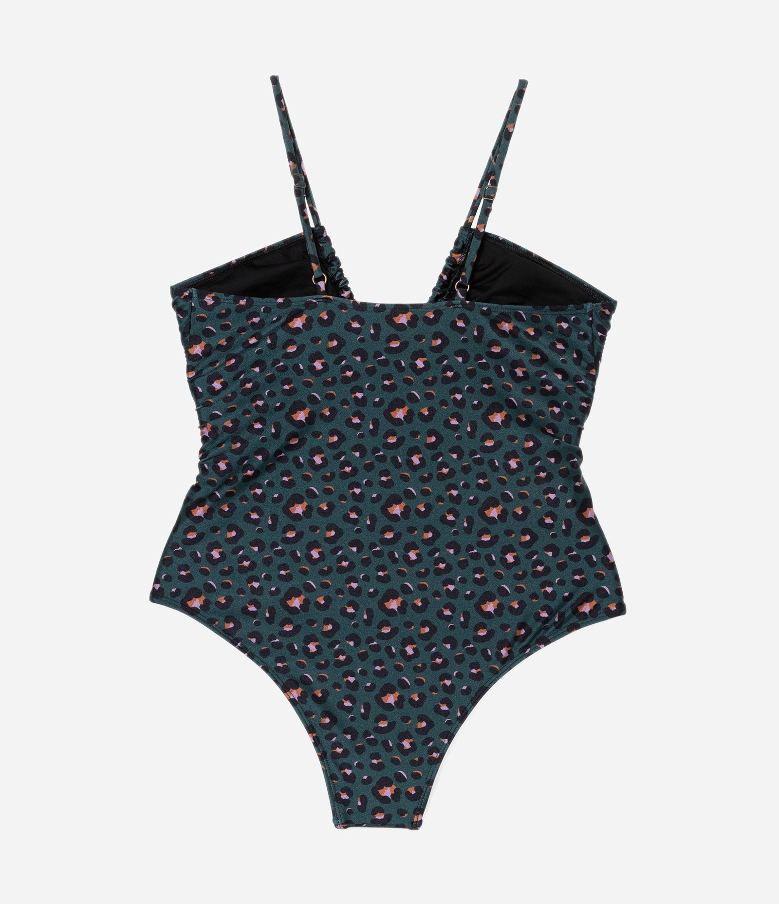 Maiô em Microfibra com Amarração e Estampa Animal Print Brilhosa Curve & Plus Size Azul 6