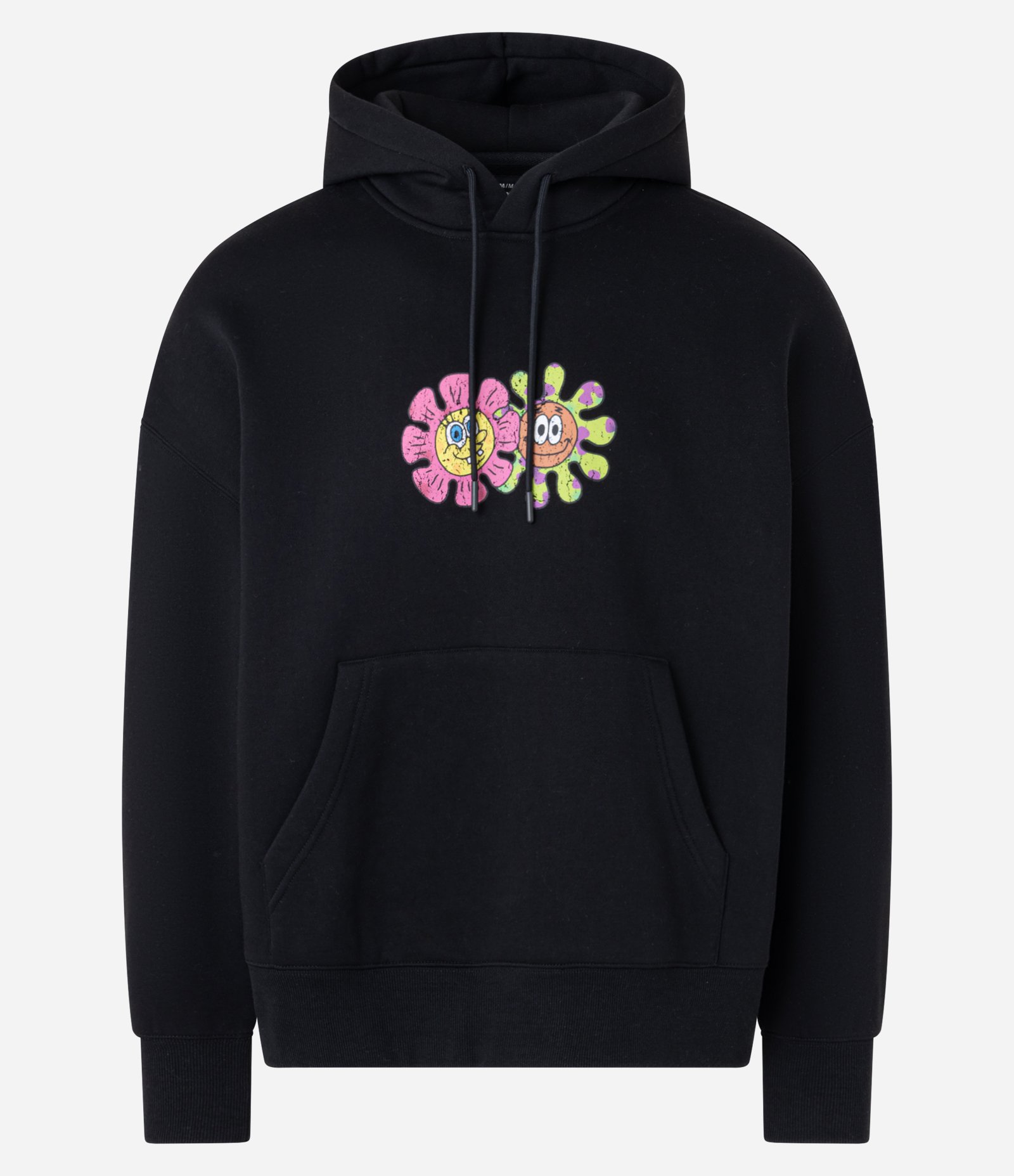 Casaco Boxy em Moletom com Felpa Estampa do Bob Esponja Preto 7