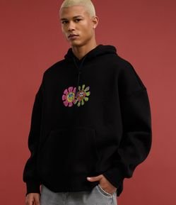 Casaco Boxy em Moletom com Felpa Estampa do Bob Esponja