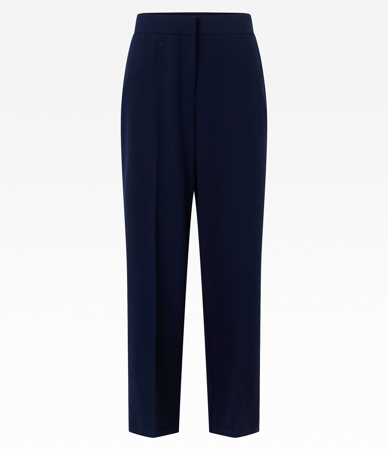 Calça Reta em Alfaiataria com Bolso Faca Azul 5