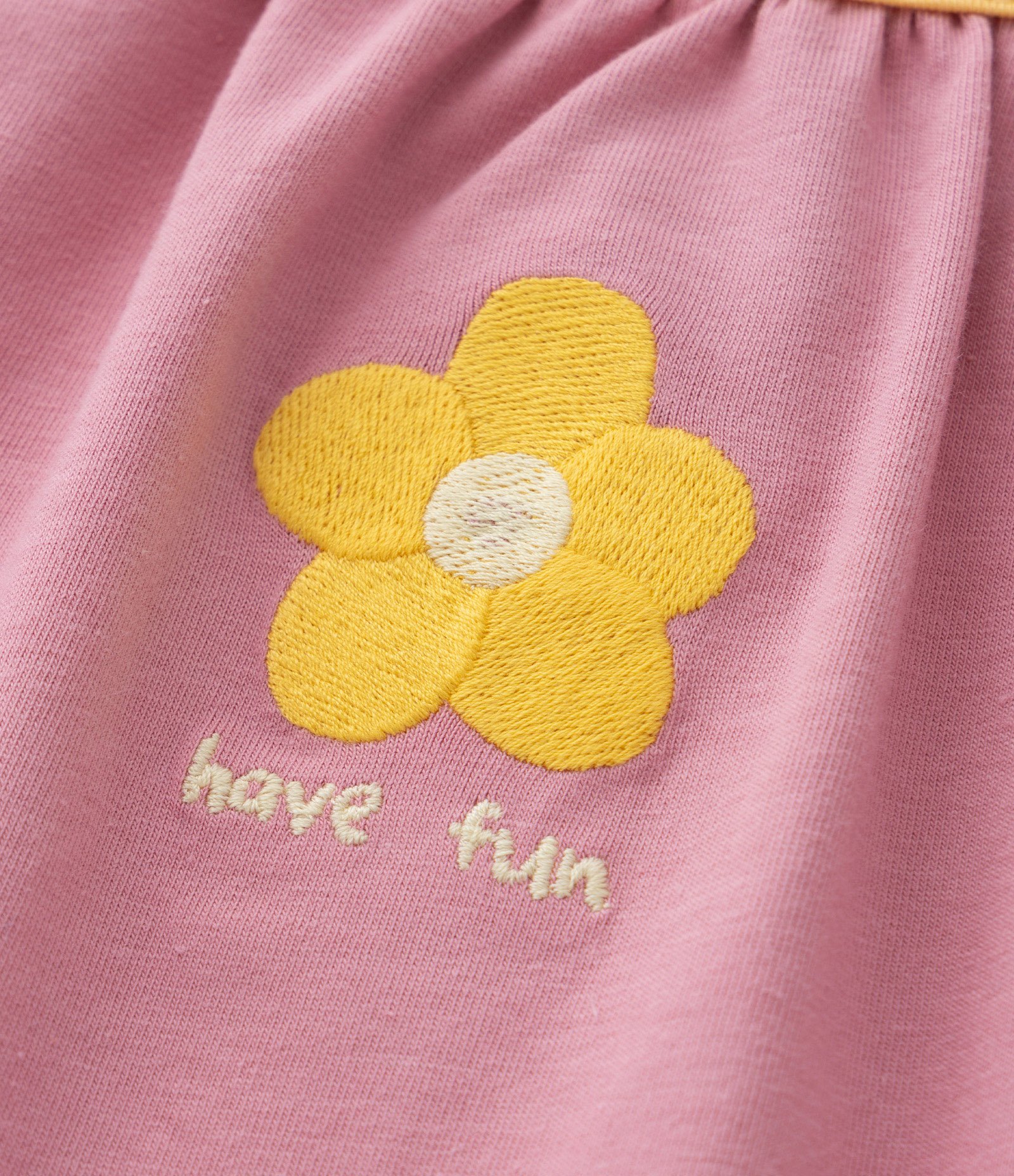 Conjunto Infantil com Viés Contrastante e Amarração - Tam 1 a 6 Anos Rosa 9
