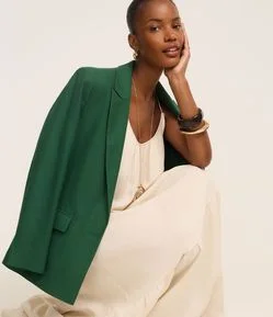 Vestido Midi em Viscolinho com Alças Finas