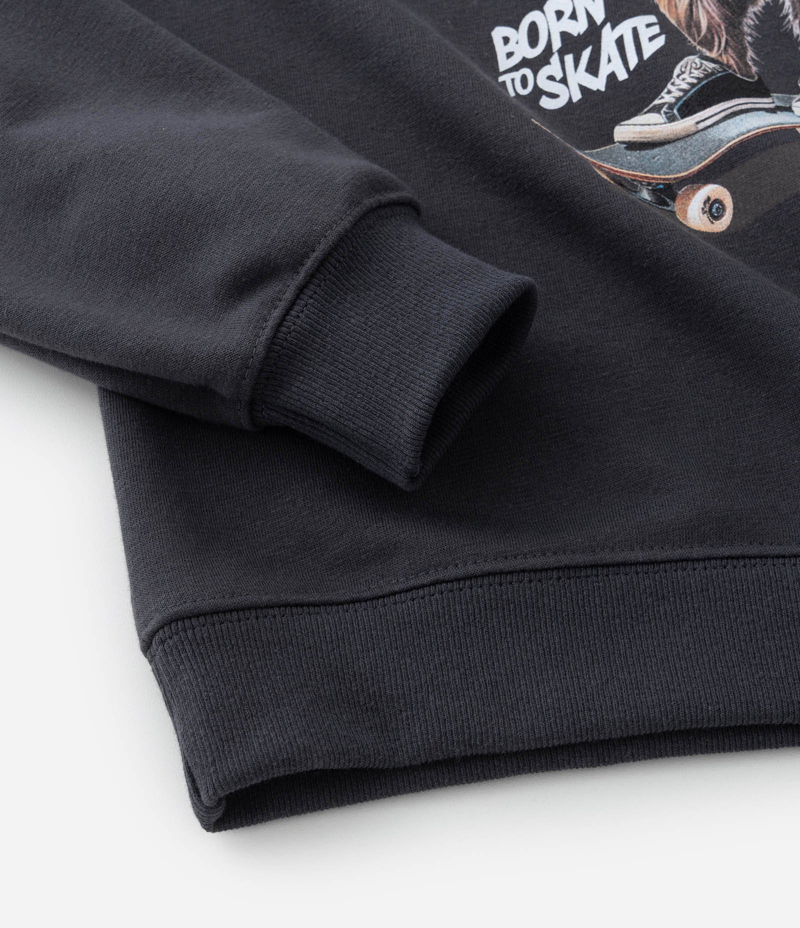 Casaco Infantil com Estampa Capivara Skatista - Tam 5 a 14 Anos Cinza Escuro 5