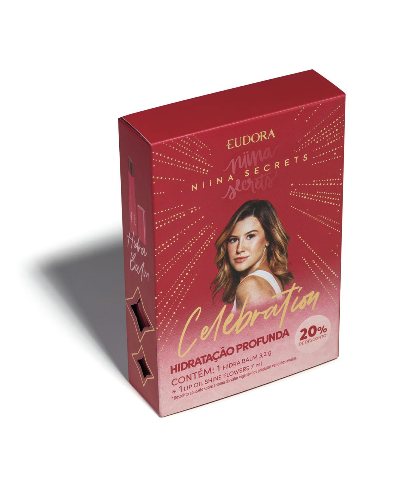 Promopack Celebration Niina Secrets Hidra Balm 3,2g + Lip Oil Shine Flowers 7ml  Colorido 2