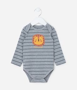 Body Infantil com Estampa Leãozinho - Tam  0 a 18 meses