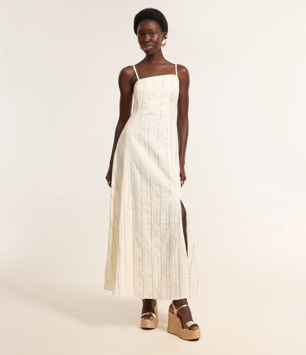 Vestido Long Midi Evasê em Paetê com Decote Enviezado