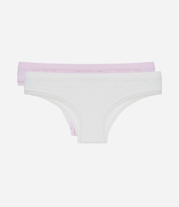 Cor: Branco/Lilás | Tamanho: G