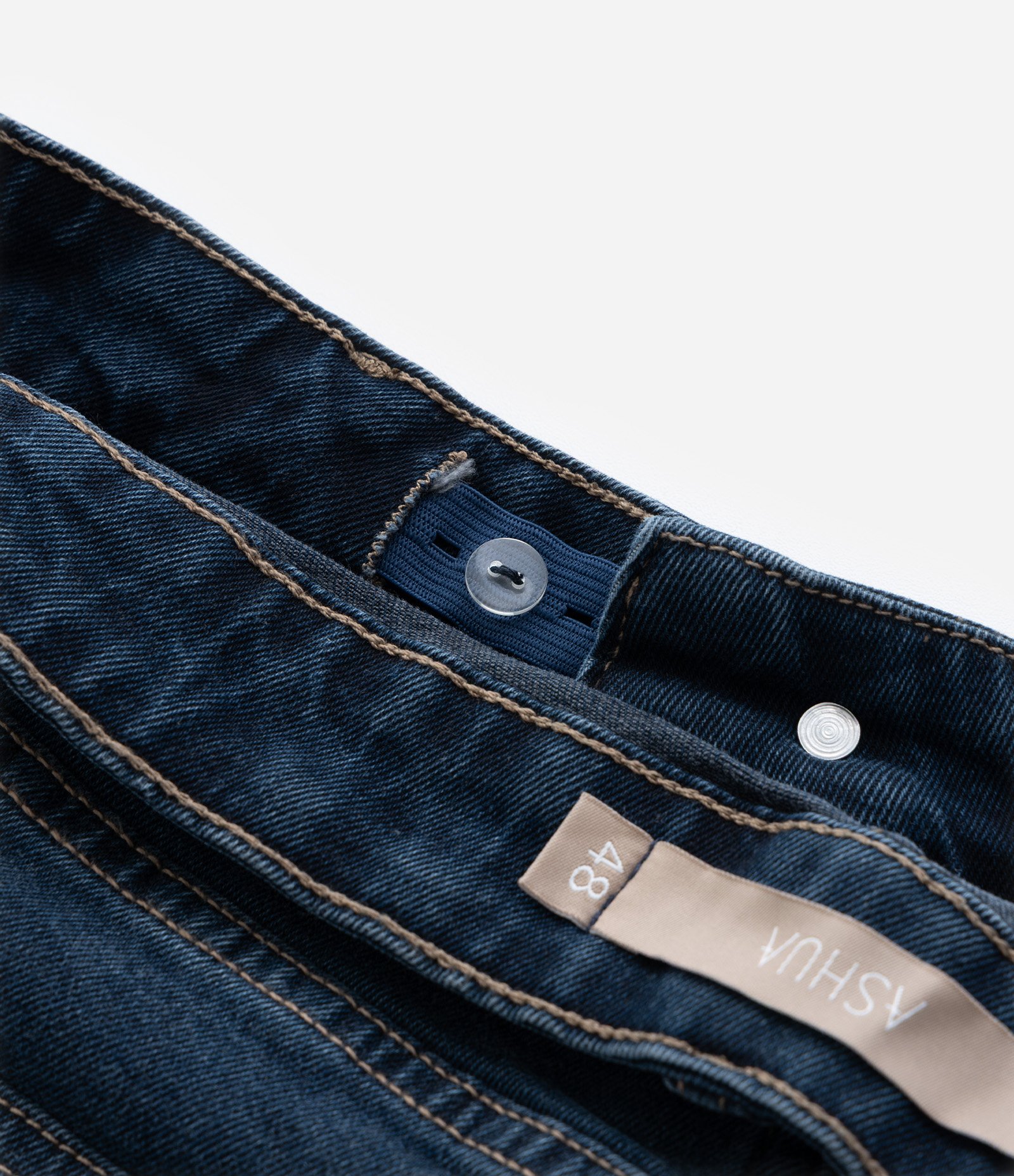Calça Flare em Jeans com Elastano e Botão Forrado Curve & Plus Size Azul 8