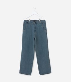 Calça Baggy Infantil em Jeans - Tam 7 a 14 Anos