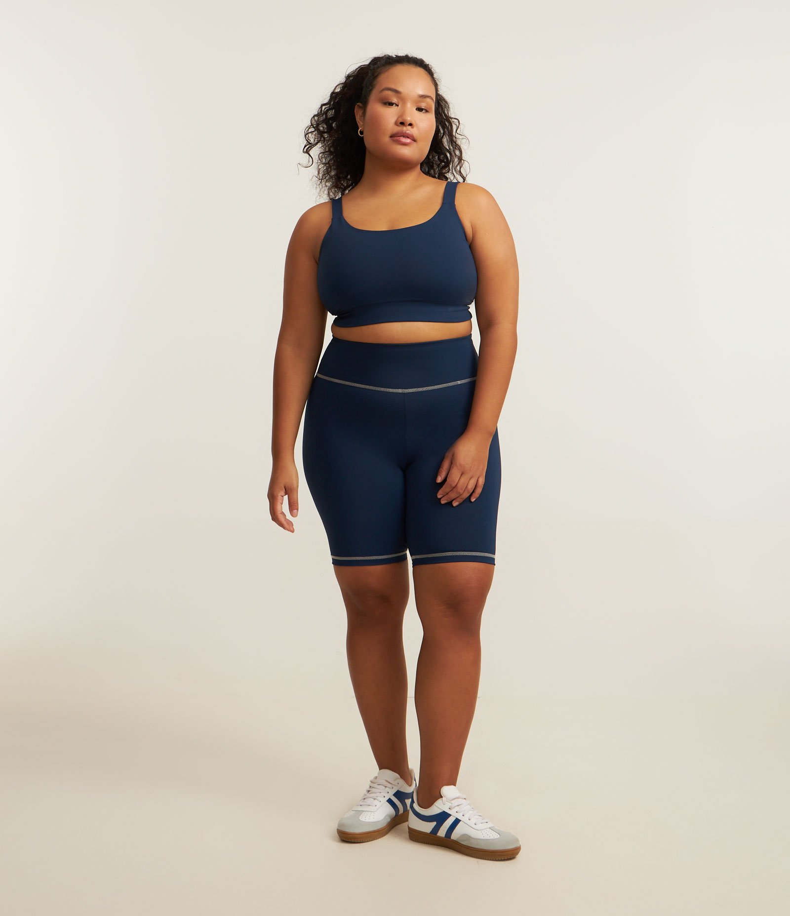 Bermuda Ciclista Esportiva Tecnologia Dry Curve & Plus Size Azul 1